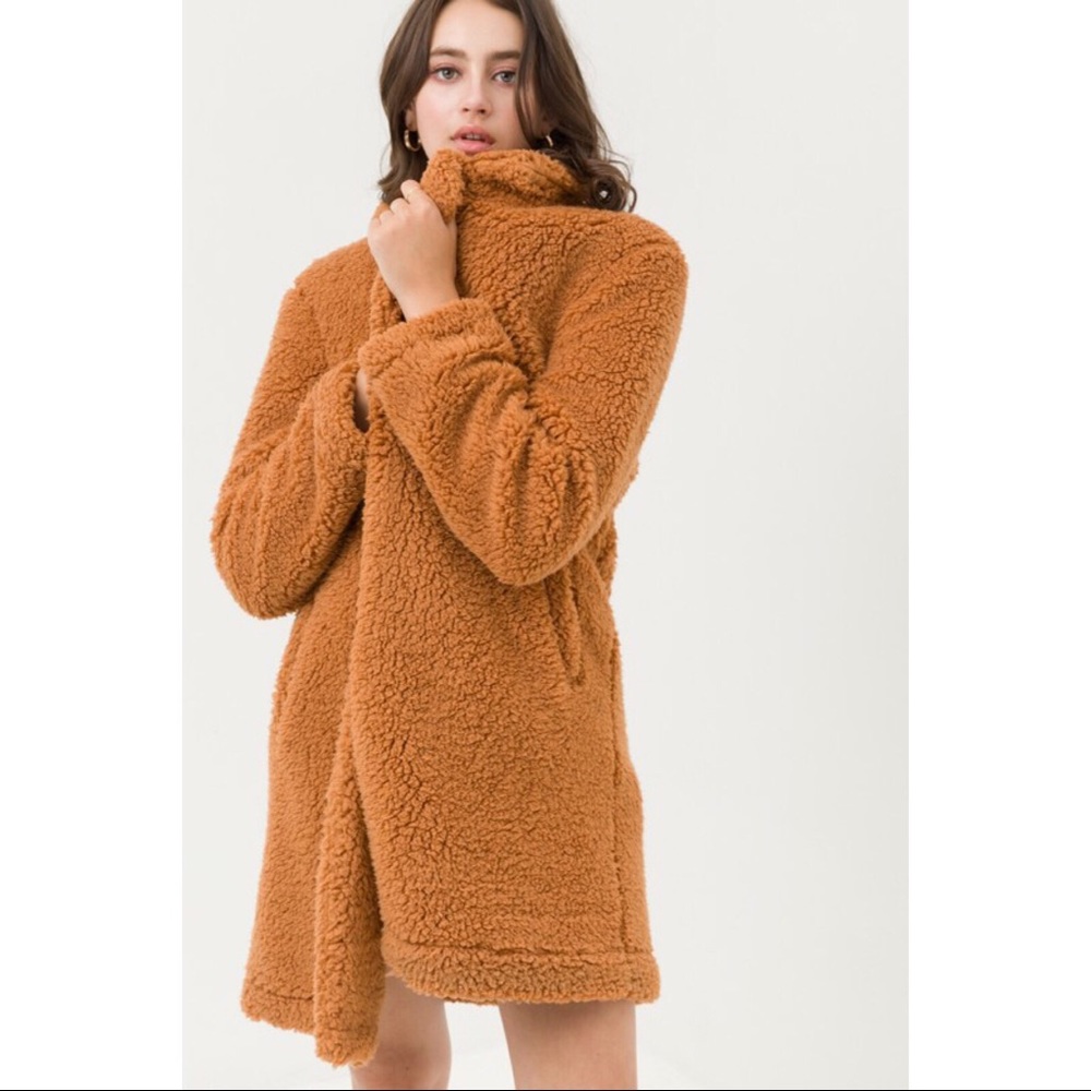 LAST ONE! Teddy Bear Coat - Cinnamon - Picture 3 of 3